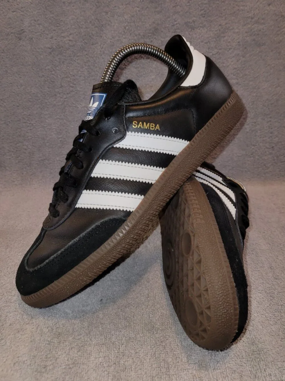 Adidas Samba OG Originals Black White Brown Gum IE3676 Sneakers Big Kids Size 7